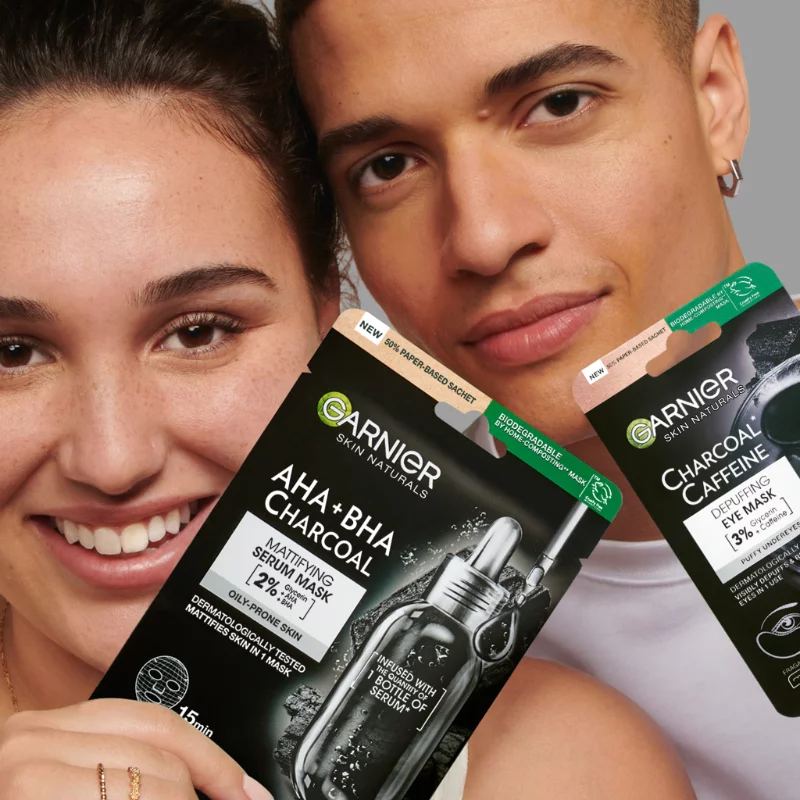 Garnier Skin Naturals Charcoal Caffeine szemkörnyékmaszk a szemkörnyék frissítéséért, 5g