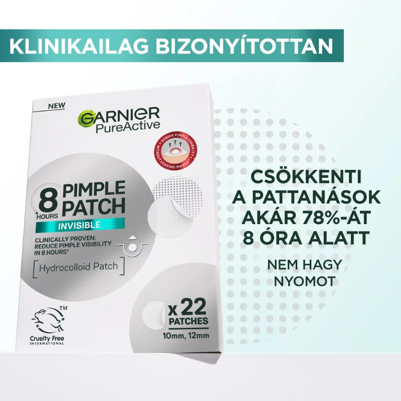 Garnier tapasz 22db pattanásokra Pure Active Pimple Patch