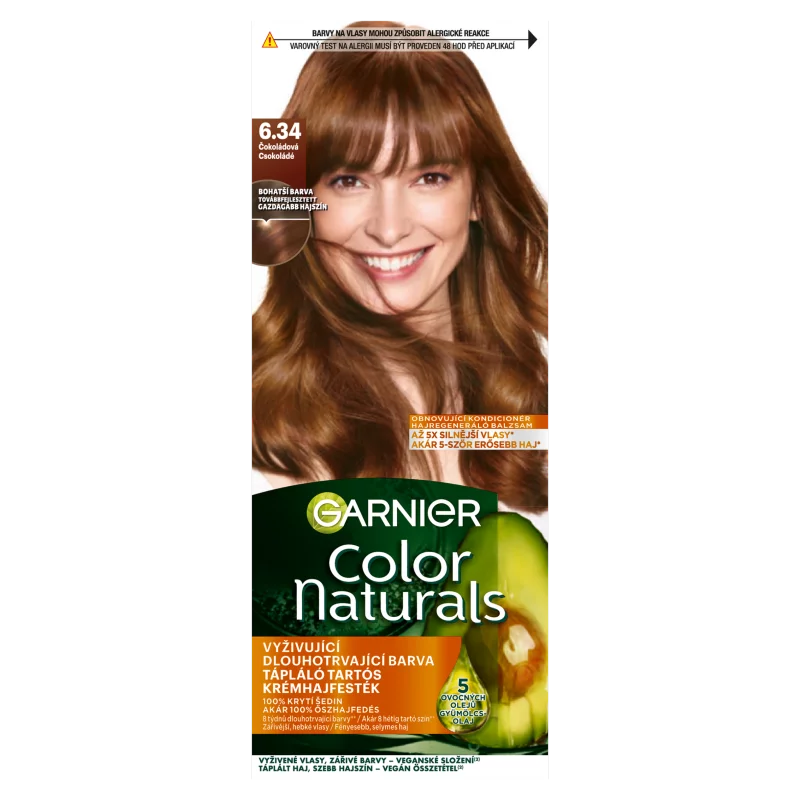 Garnier Color Naturals Tartós hajfesték 6 ,34 Csokoládé, 60 +40 +12 ml