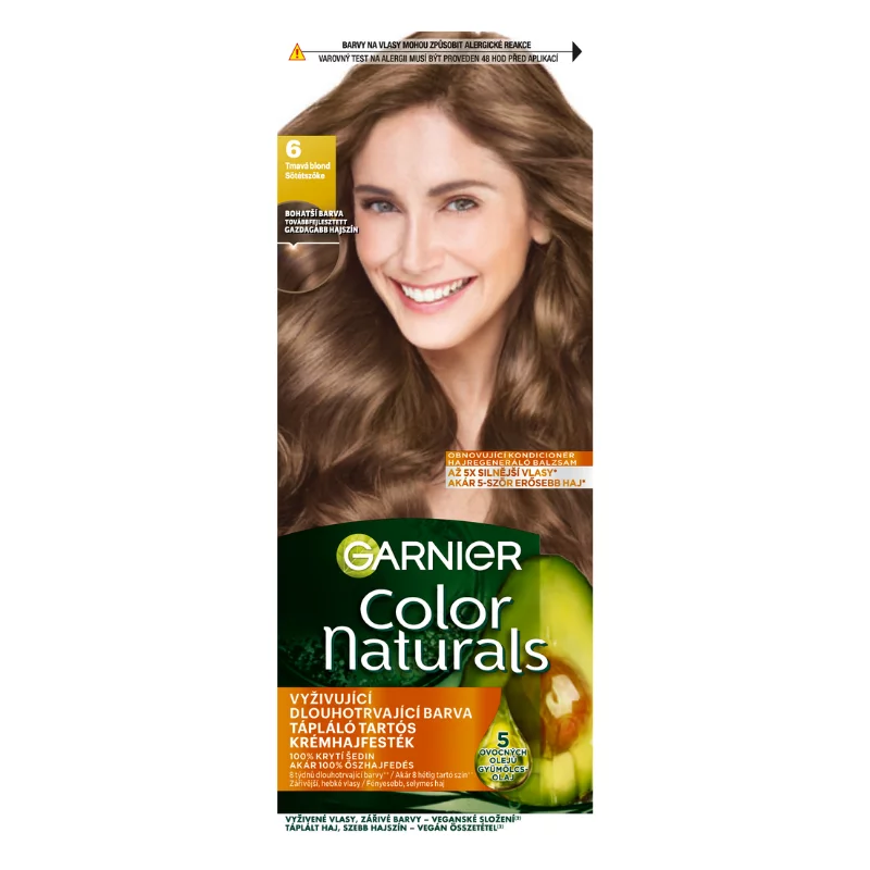 Garnier Color Naturals tartós hajfesték 6 sötétszőke