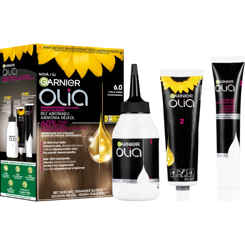 Garnier Olia tartós hajfesték 6.0 Világosbarna