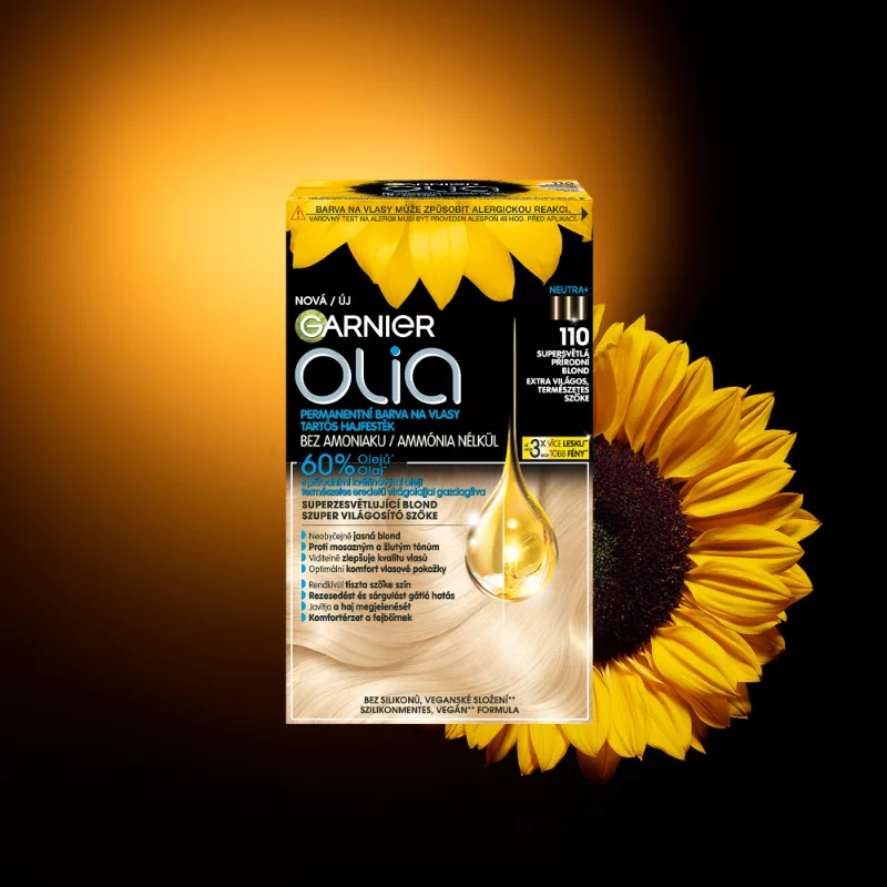 Garnier Olia tartós hajfesték 110 Extravilágos természetes szőke