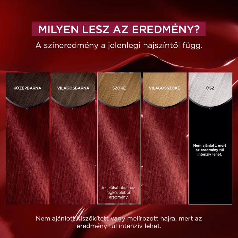 Garnier Olia tartós hajfesték 7.25 rubinvörös