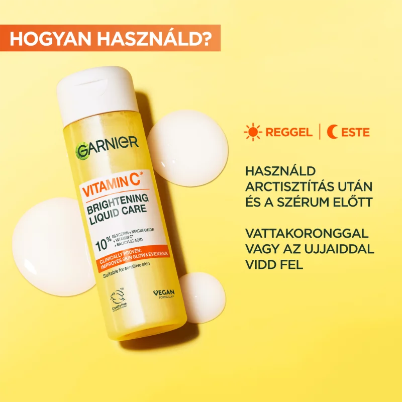 Garnier Vitamin C* ragyogásfokozó esszencia, 120ML