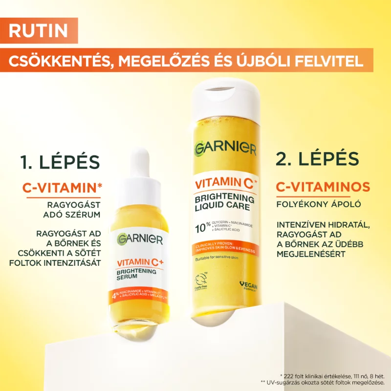 Garnier Vitamin C* ragyogásfokozó esszencia, 120ML
