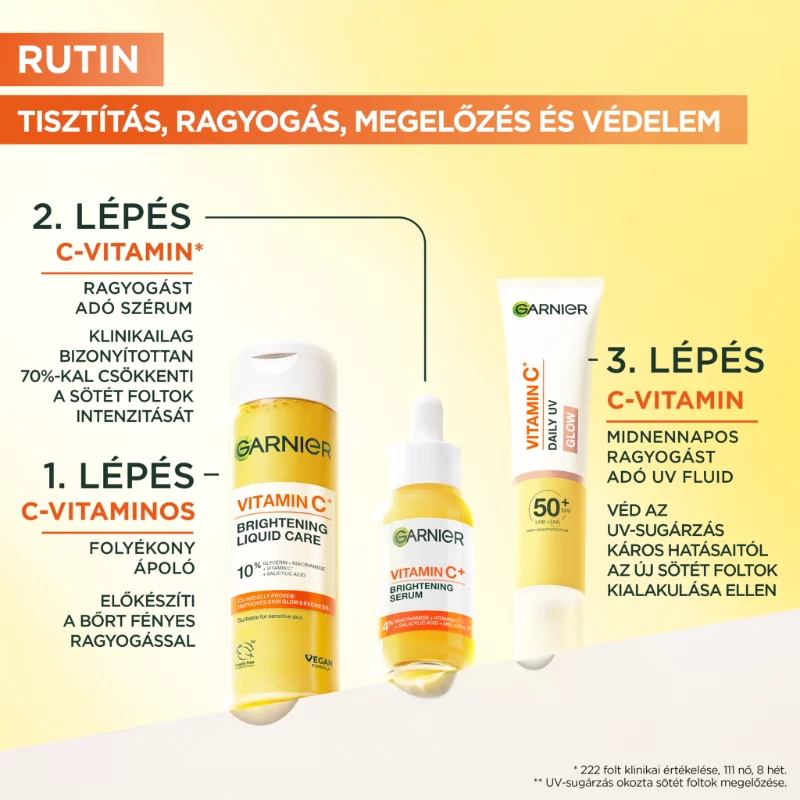 Garnier Vitamin C* ragyogásfokozó esszencia, 120ML