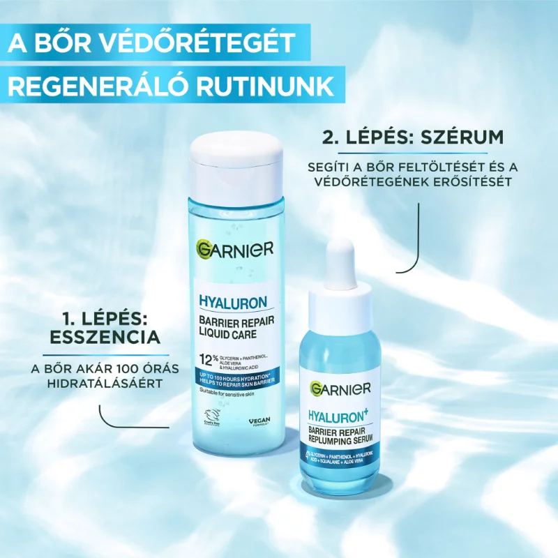 Garnier Hyaluron Bőrbarrier Regeneráló Esszencia, 120 ml 4o