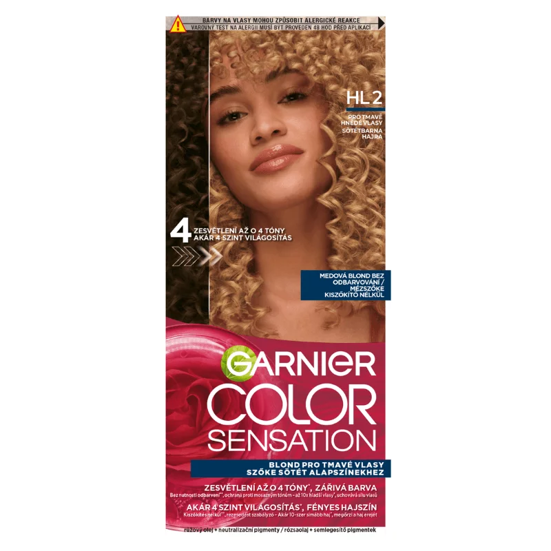 Garnier Color Sensation tartós hajfesték mézszőke kiszőkítő nélkül szőke sötét alapszínekhez