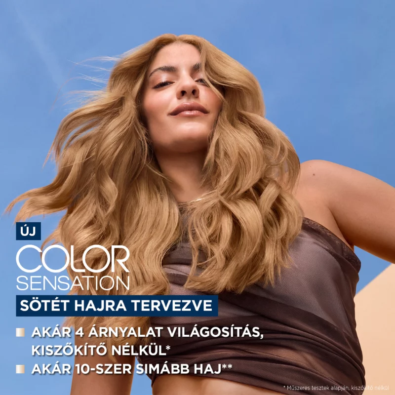 Garnier Color Sensation tartós hajfesték karamellszőke kiszőkítő nélkül