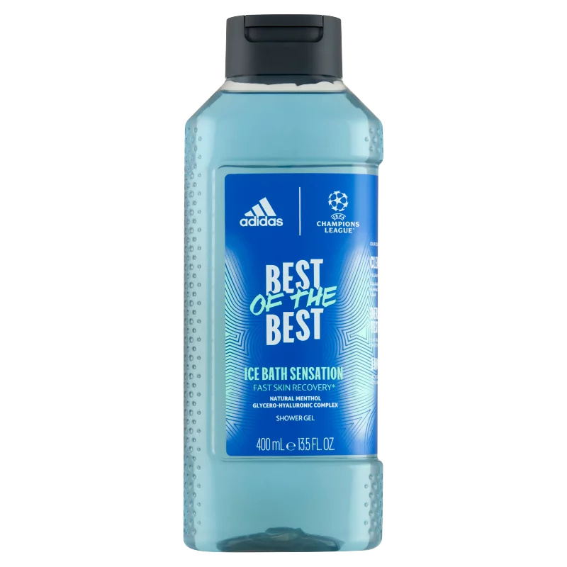 Adidas UEFA Champions League Best of the Best Ice Bath Sensation instant hűsítő tusfürdő 400 ml