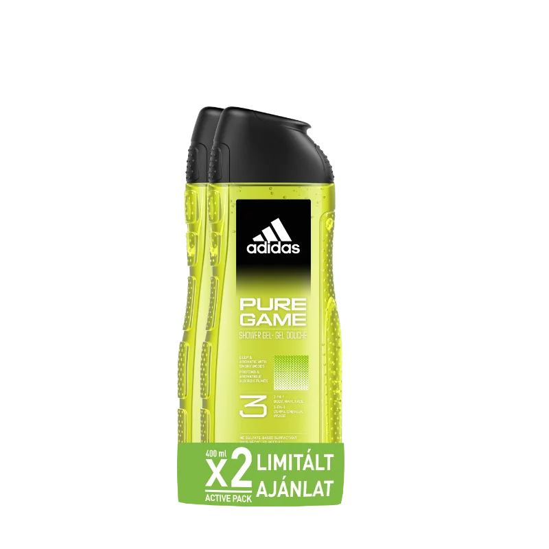 Adidas tusfürdő 2x400ml Pure Game férfi