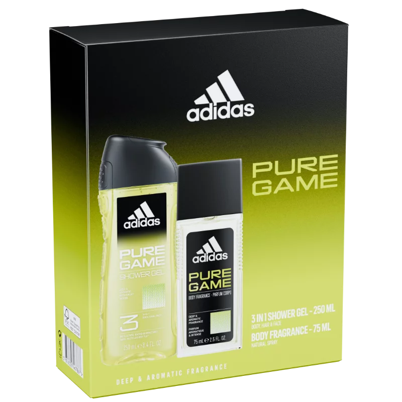Adidas ajándékcs. Pure Game DNS 75ml + tusf. 250ml férfi
