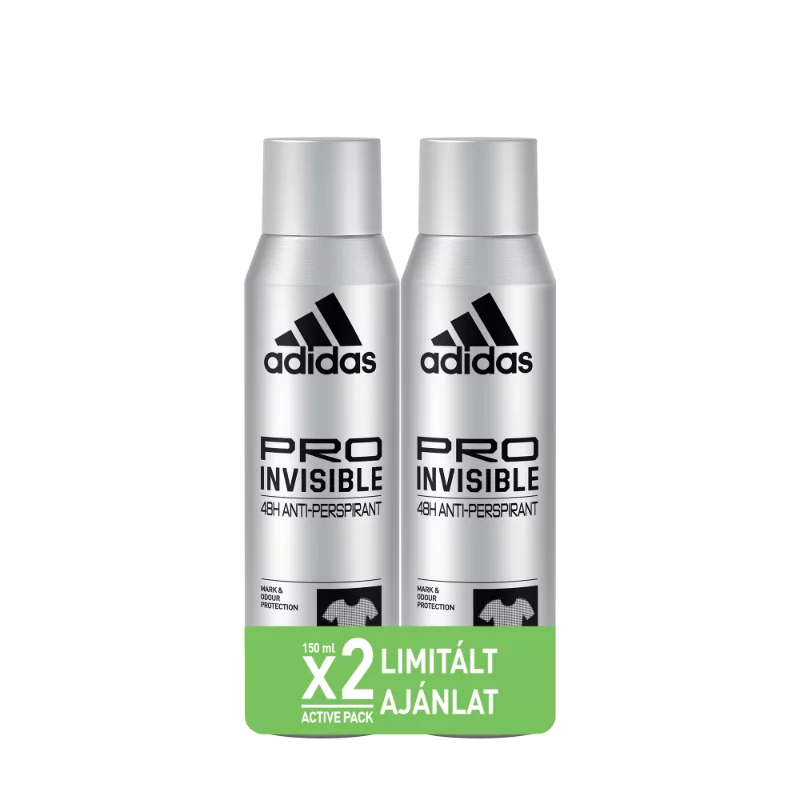 Adidas deo spray 2x150ml Pro Invisible férfi