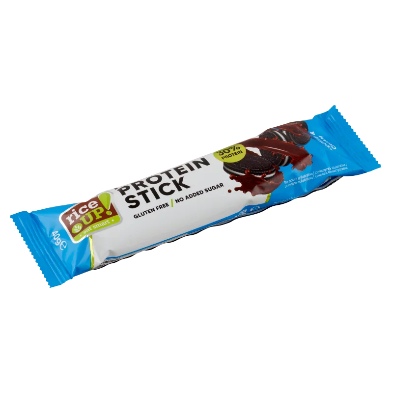 RiceUp! keksz és krém ízű fehérje szelet, hozzáadott cukor nélkül 40 g