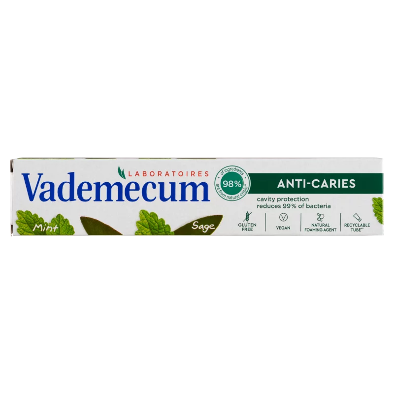  Vademecum Anti-Caries fogkrém zsályával és mentával 75 ml
