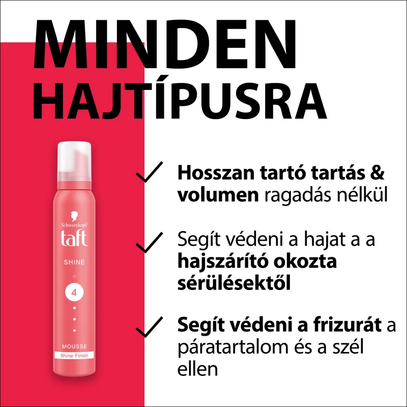 Taft Shine hajhab minden hajtípusra 200 ml