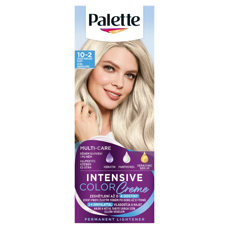 Palette Intensive Color Creme tartós hajfesték 10-2 ultra hamvasszőke