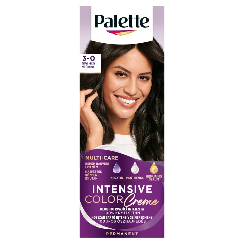 Palette Intensive Color Creme tartós hajfesték 3-0 sötétbarna