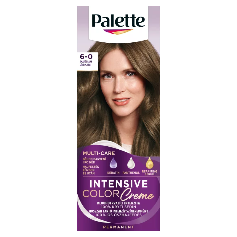 Palette Intensive Color Creme tartós hajfesték 6-0 sötétszőke