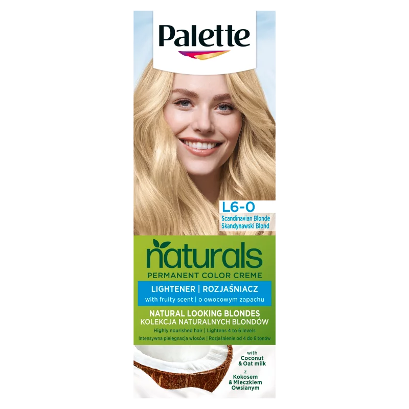 Schwarzkopf Palette Naturals tartós hajfesték L6-0 skandinávszőke
