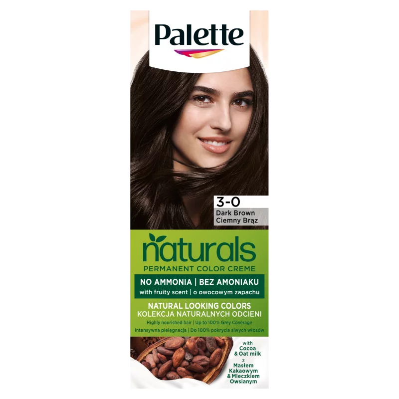 Schwarzkopf Palette Naturals tartós hajfesték 3-0 Sötétbarna