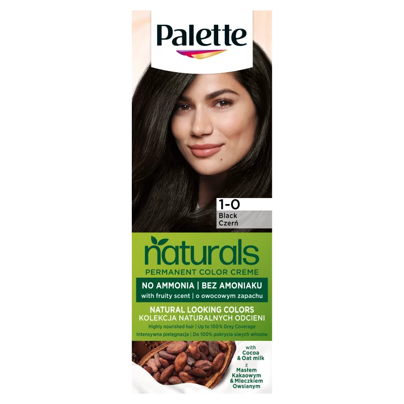 Schwarzkopf Palette Naturals tartós hajfesték 1-0 Fekete