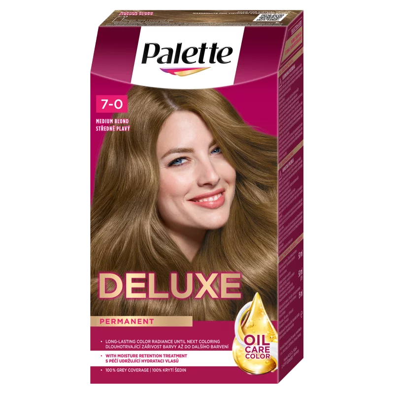 Palette Deluxe 7-0 középszőke tartós hajfesték 