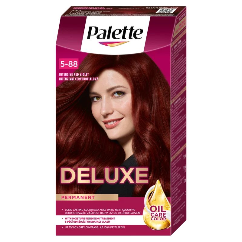 Palette Deluxe 5-88 Intenzív vörös violett tartós hajfesték