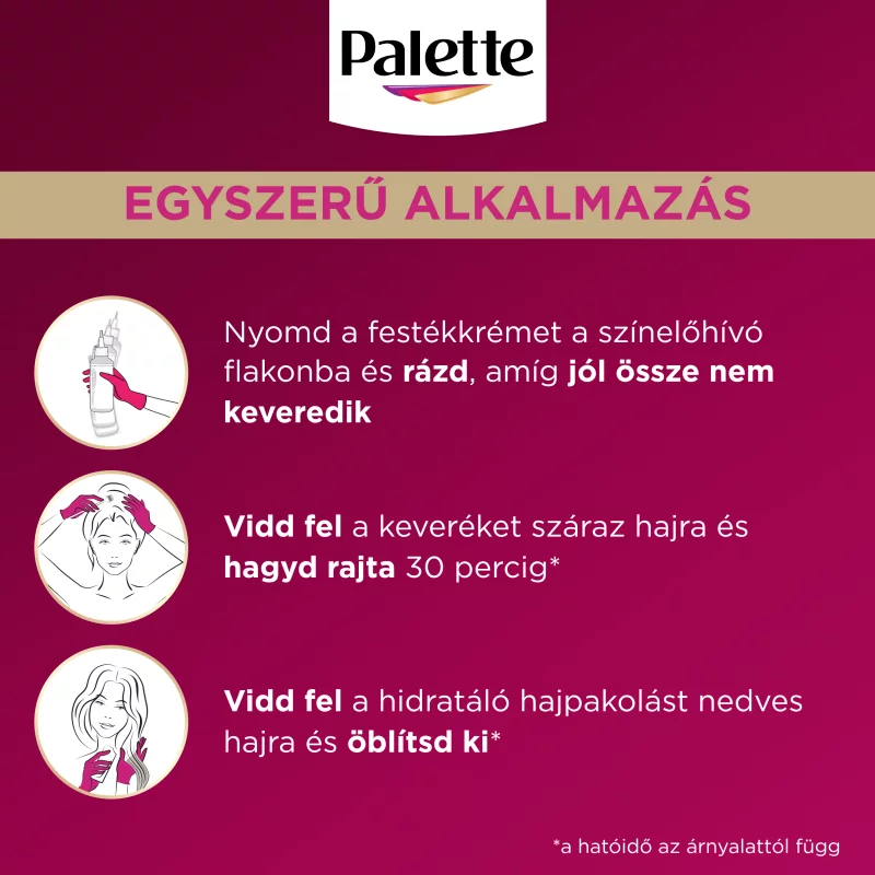 Palette Deluxe 5-88 Intenzív vörös violett tartós hajfesték