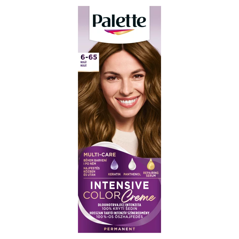 Palette Intensive Color Creme tartós hajfesték 6-65 nugát