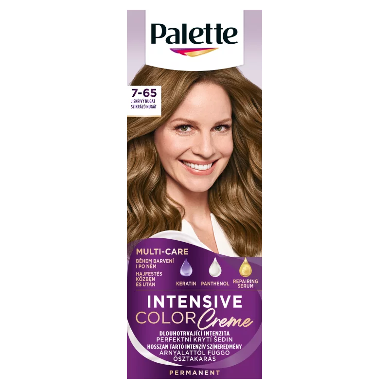 Palette Intensive Color Creme tartós hajfesték 7-65 Szikrázó nugát