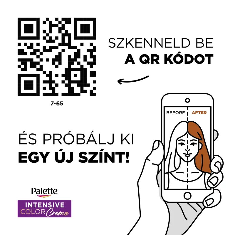 Palette Intensive Color Creme tartós hajfesték 7-65 Szikrázó nugát