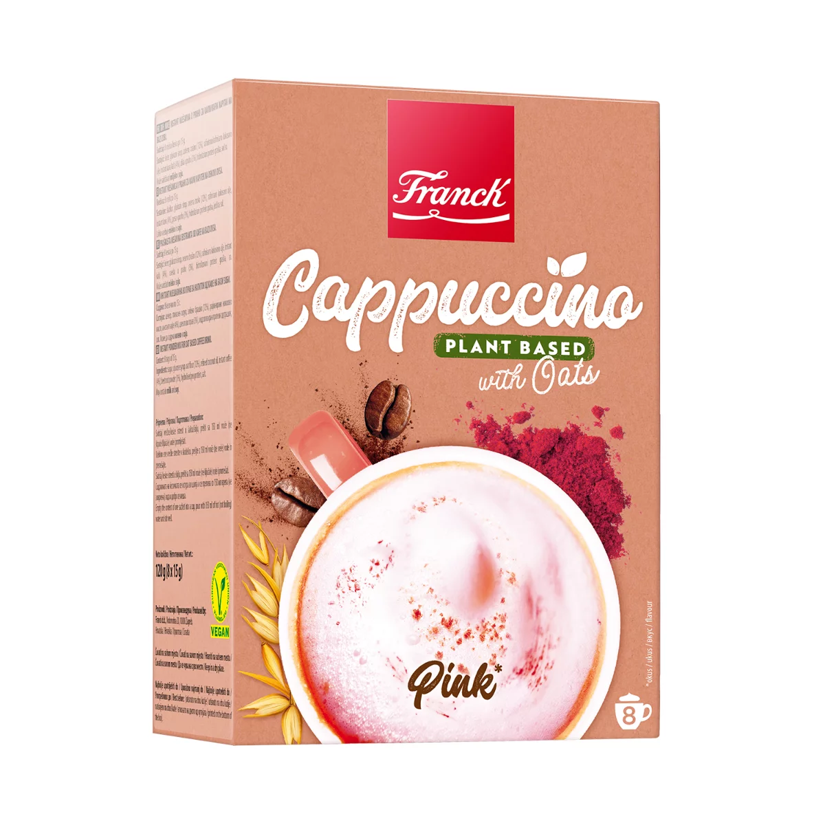 Franck instant cappuccino 8x15g Pink vegán