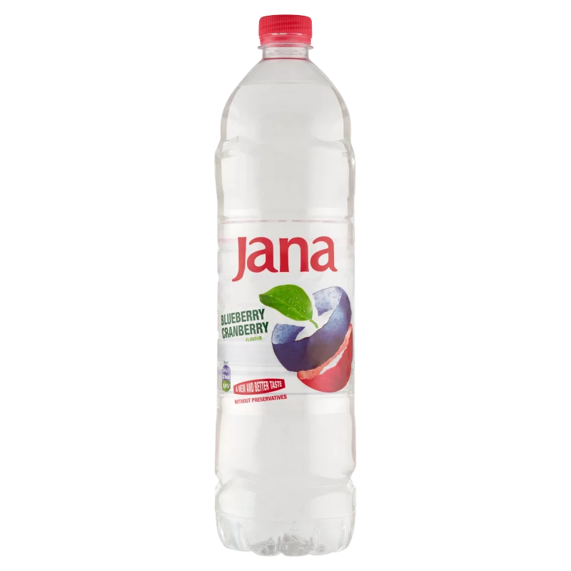 Jana kék áfonya és vörös áfonya ízű, energiaszegény, szénsavmentes üdítőital 1,5 l