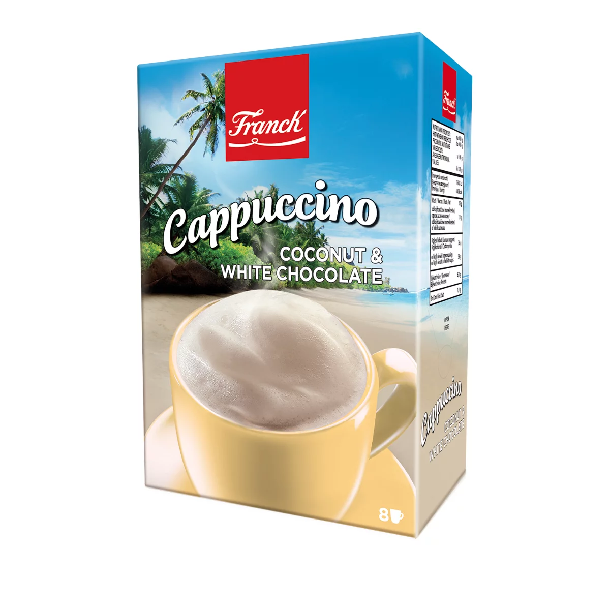 Franck instant cappuccino 8x18,5g Kókuszos fehér csokoládé