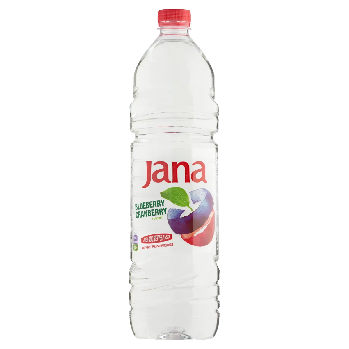 Jana kék áfonya és vörös áfonya ízű, energiaszegény, szénsavmentes üdítőital 1,5 l