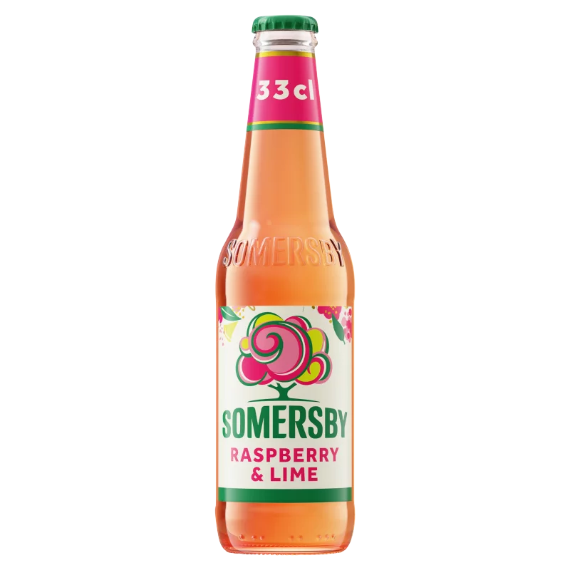 Somersby Raspberry & Lime cider almalé alapú szénsavas alkoholos ital 4,5% 0,33 l