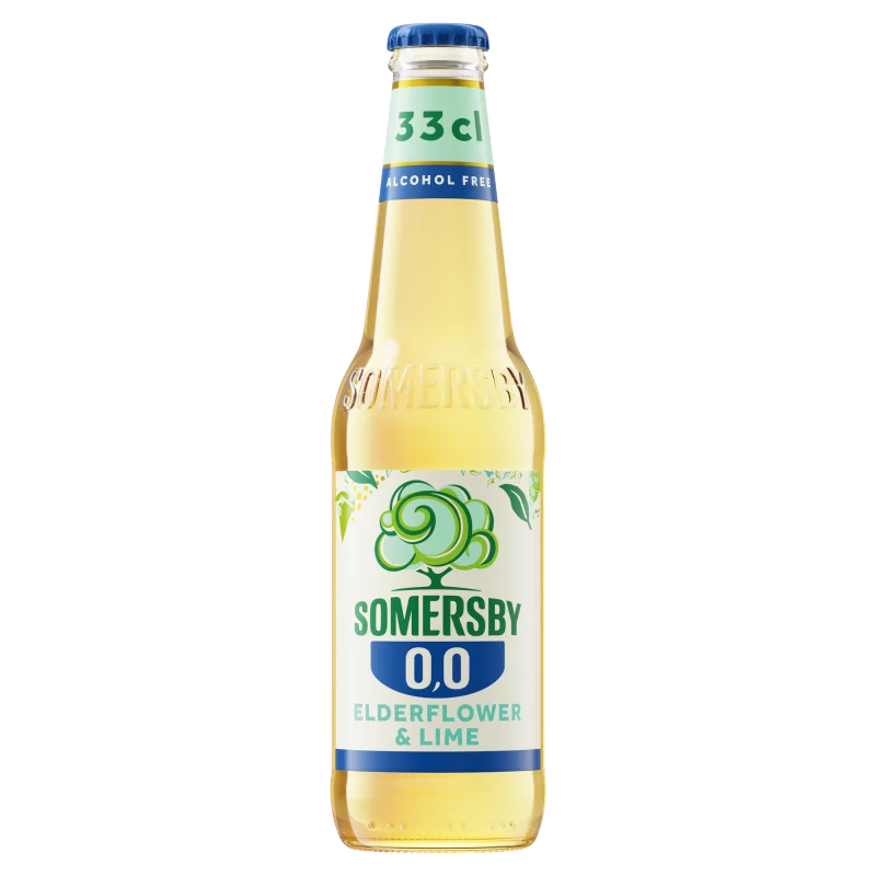 Somersby Elderflower & Lime alkoholmentes szénsavas ital bodzavirág és lime ízesítéssel 0,0% 330 ml