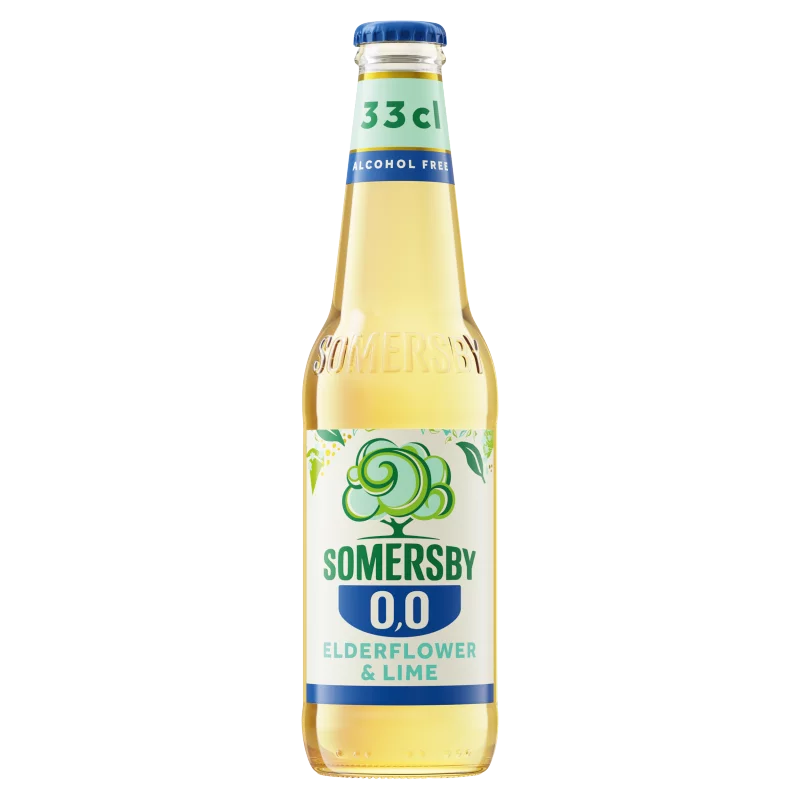 Somersby Elderflower & Lime alkoholmentes szénsavas ital bodzavirág és lime ízesítéssel 0,0% 330 ml
