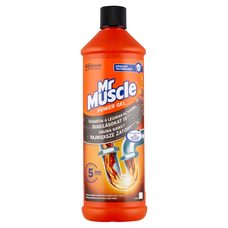 Mr Muscle Power Gel lefolyótisztító gél 1000 ml