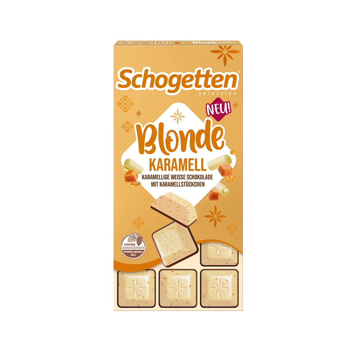 Schogetten Blonde fehércsokoládé 100g Karamell