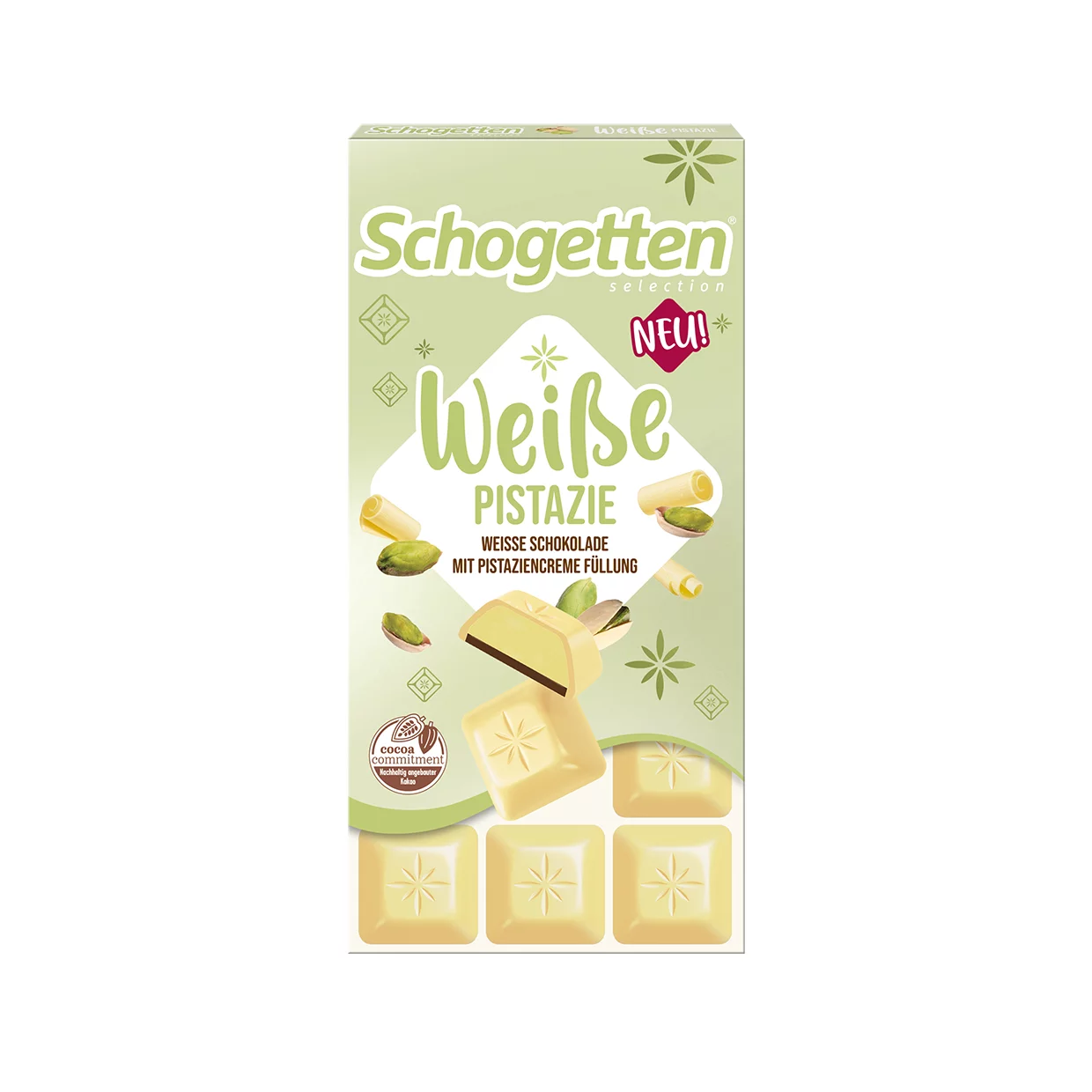 Schogetten Blonde fehércsokoládé 100g Pisztácia