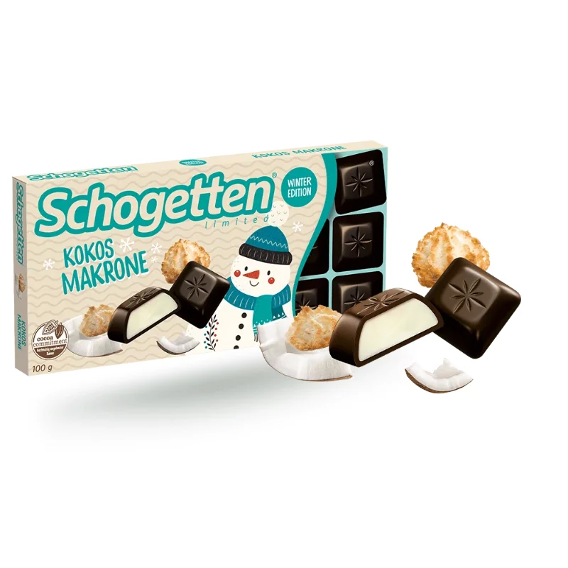 Schogetten étcsokoládé 100g Kókusz Macaron