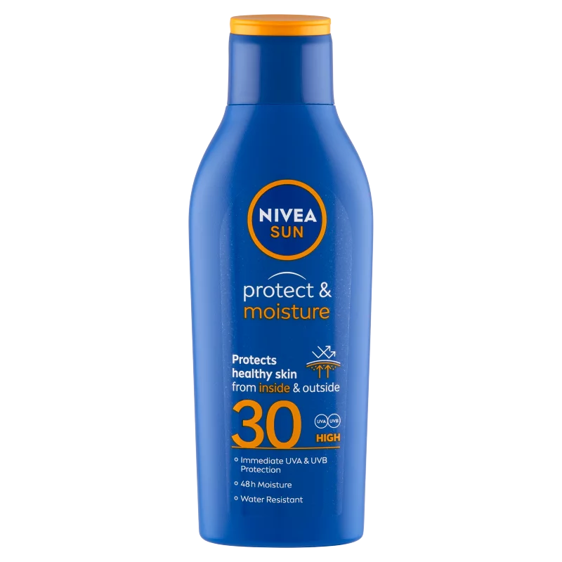 NIVEA SUN Protect & Moisture hidratáló naptej FF30 200 ml