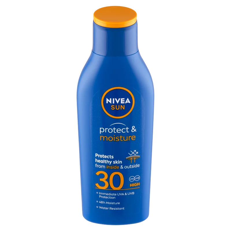 NIVEA SUN Protect & Moisture hidratáló naptej FF30 200 ml