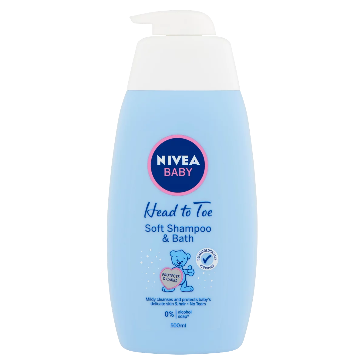 NIVEA Baby gyengéd babasampon és fürdető 500 ml