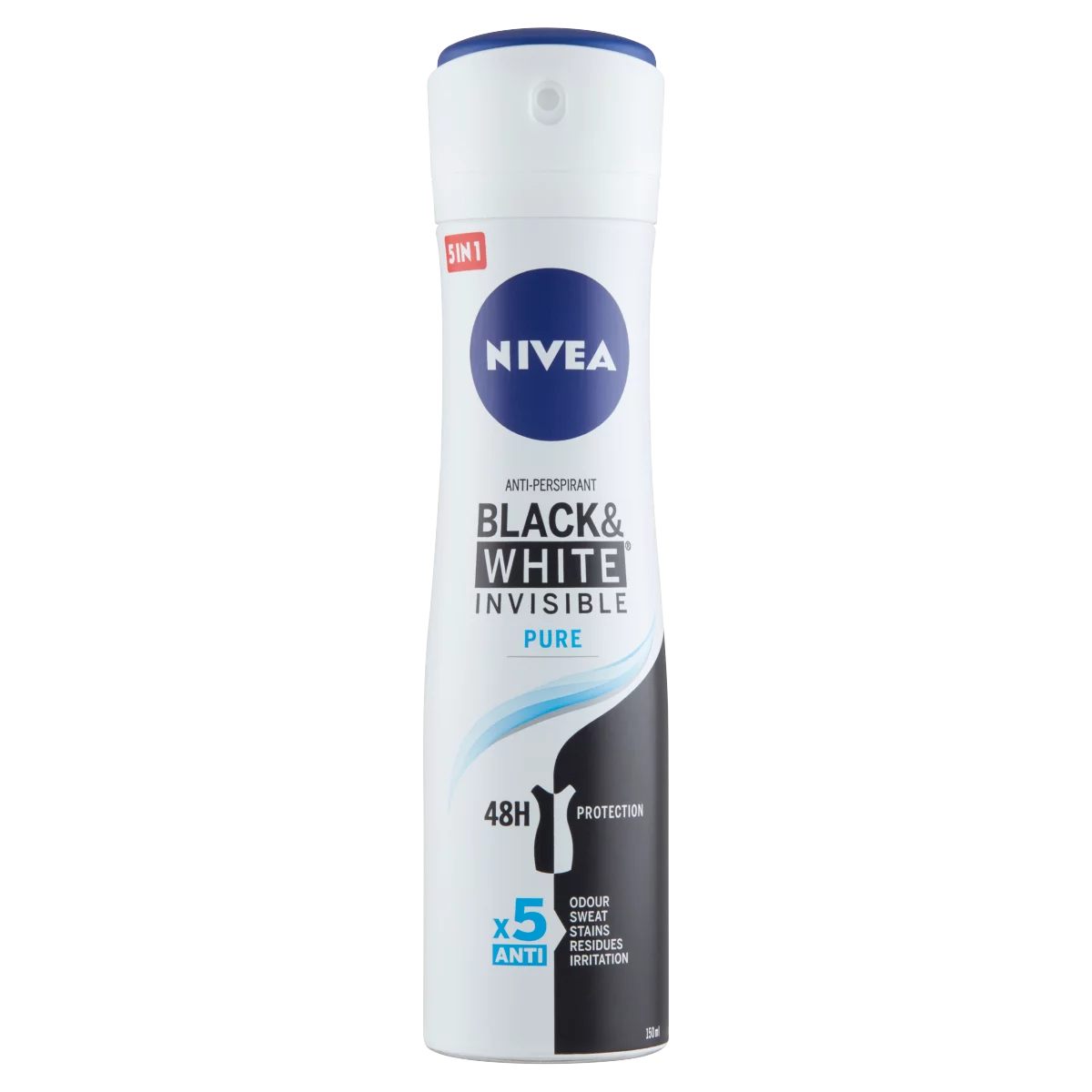 NIVEA Black & White Invisible Pure deo spray 150 ml