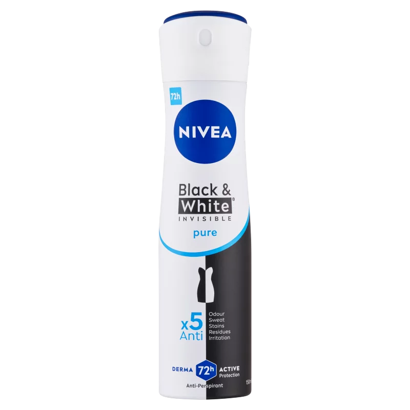 NIVEA Black & White Invisible Pure izzadásgátló 150 ml