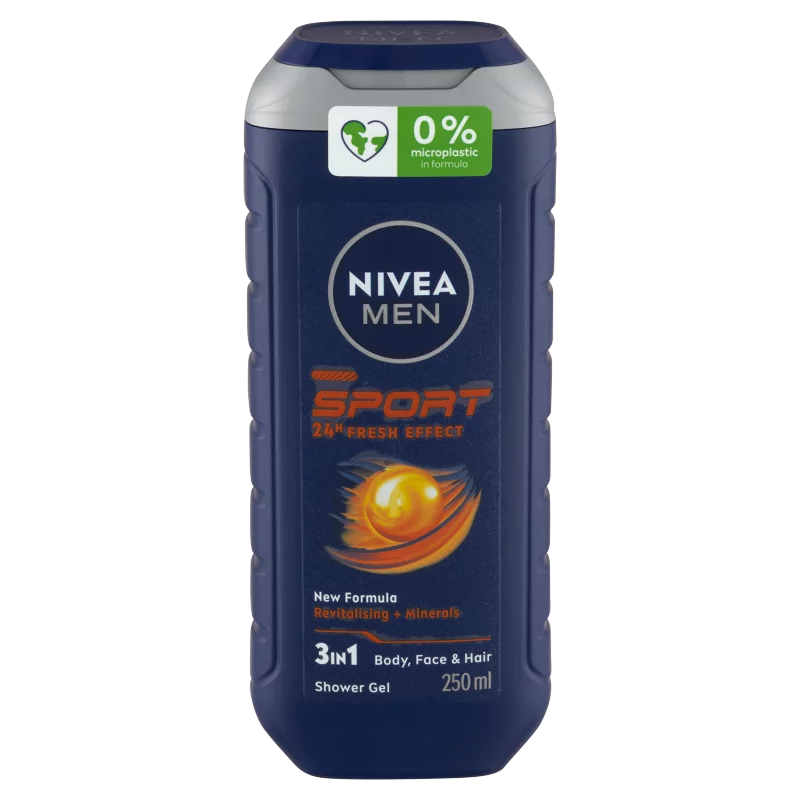 NIVEA MEN Sport 3 az 1-ben tusfürdő testre, arcra, hajra 250 ml