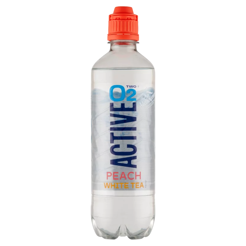 Active O2 őszibarack tea ízű, oxigénnel dúsított szénsavmentes energiaszegény üdítőital 500 ml